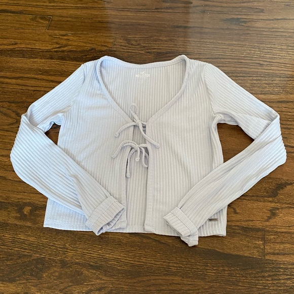 hollister tie front cardigan - Picture 1 of 3